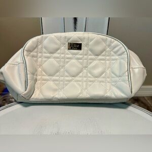 Dior white makeup bag. used with wear. See Pictures.